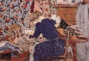 Edouard Vuillard Sewing room painting